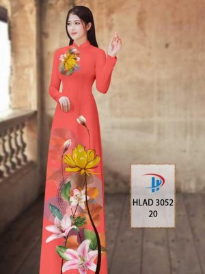 Vải Áo Dài Hoa Ly AD HLAD3052 33